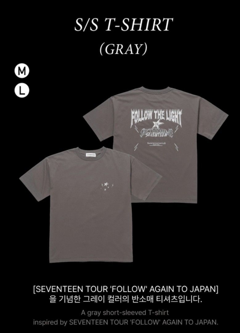 SEVENTEEN FOLLOW AGAIN TO JAPAN T-シャツ SEVENTEEN TOUR AGAIN