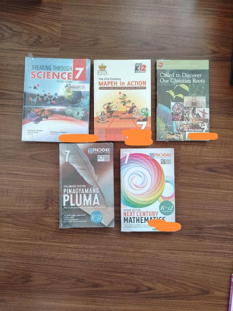Grade 7 Text Books (Category: Textbooks) located in Santa Rosa. Submitted by bsuiza (Listing ID 1303084505, Image 1). Description: P500 for all books.