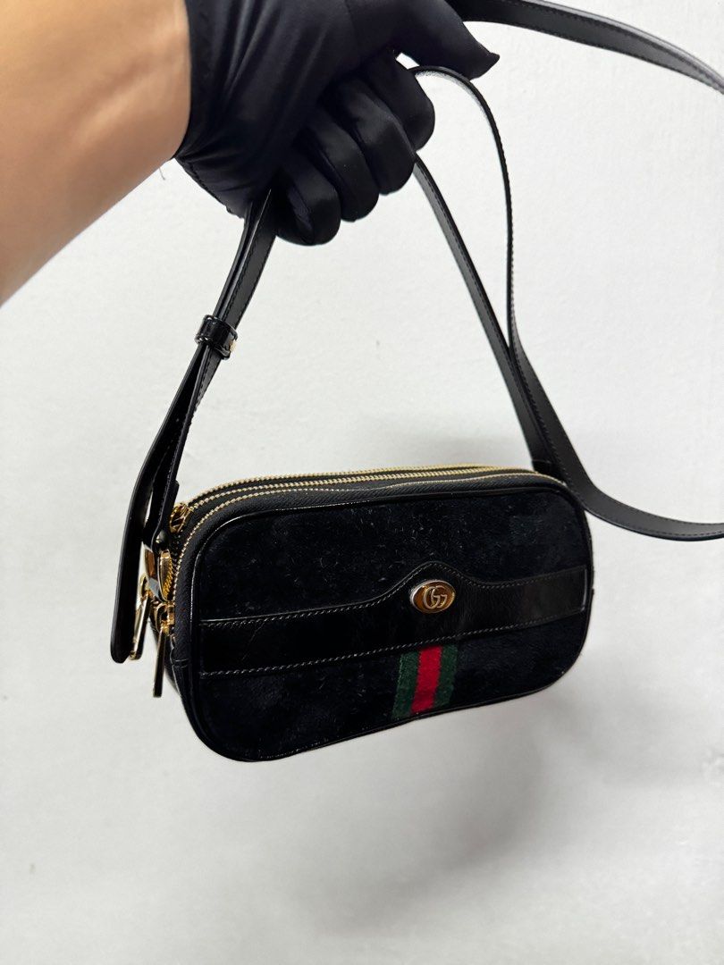 Gucci 546597 Suede Leather Shoulder Bag