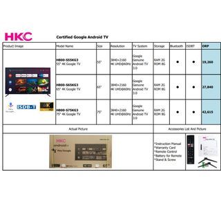 HKC Smart TV Series Brand-New 55 65 75