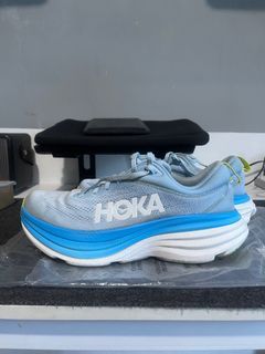 Hoka Bondi 8 Airy Blue Running Shoes