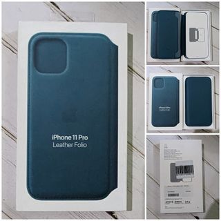 SALE : iPhone 11 Pro Leather Case Folio - Peacock