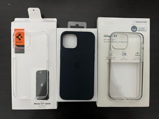 iPhone 13 Mini Original Case ( Spigen Air Skin, Apple Magsafe Silicon Case & Moshi Clear Case