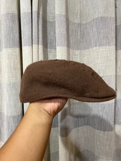 Kangol Beret Hat Wool Brown