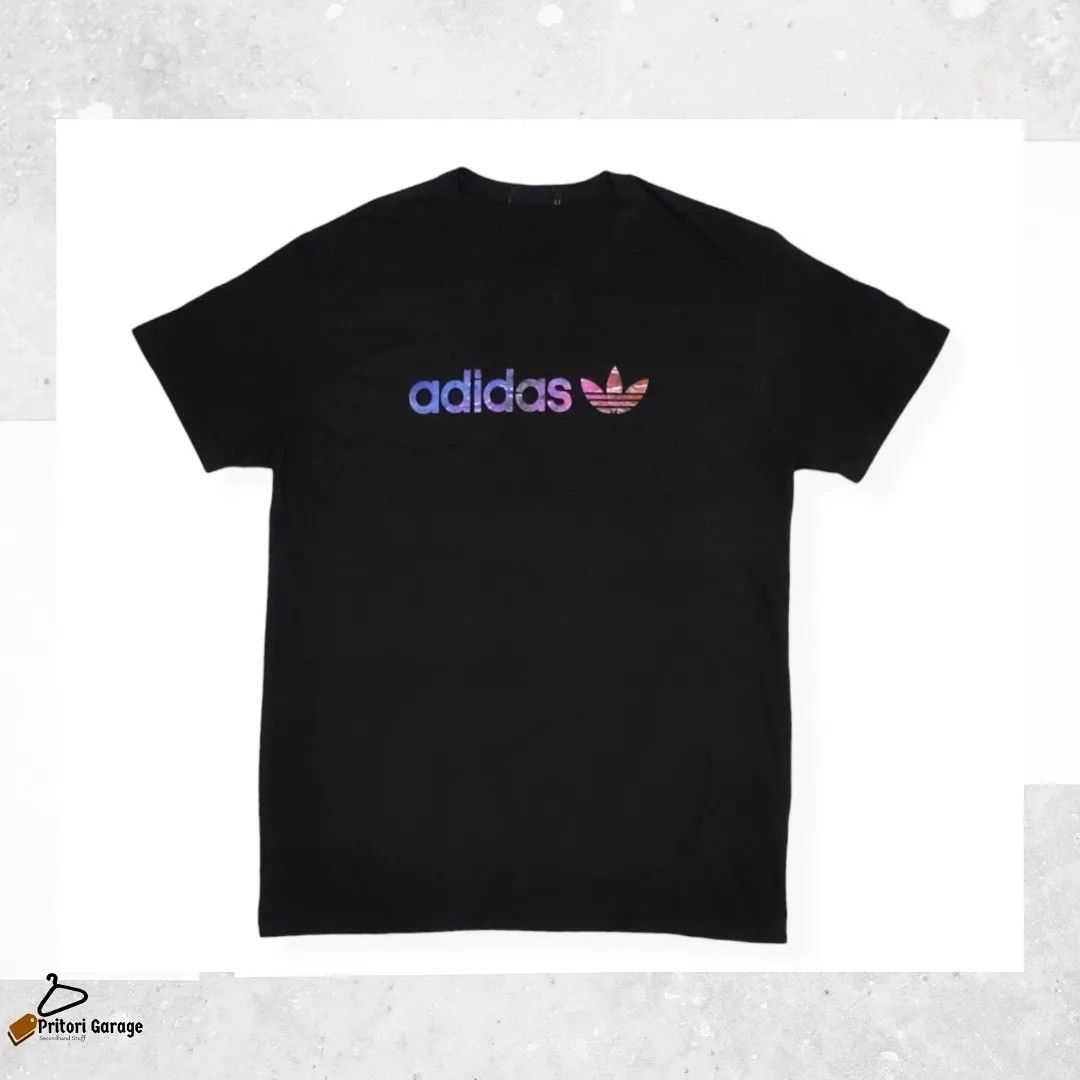 Galaxy Adidas Tee Shirt ADIDAS TREFOIL Galaxy Print YOUTH T-Shirt