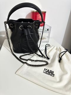 Karl Lagerfeld Mini Micro Bucket Bag