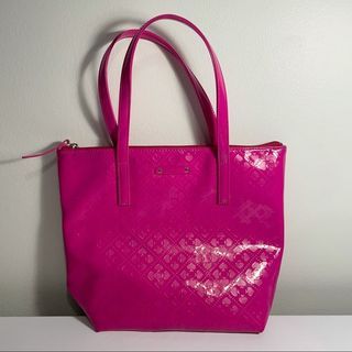 Kate Spade Hot Pink Emerald Avenue Tote Bag