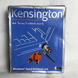 Kensington Laptop Lock - MicroSaver Keyed Laptop Lock with High-Carbon, Cut-Resistant Cable and T-Bar Locking Mechanism for Kensington Security Slots