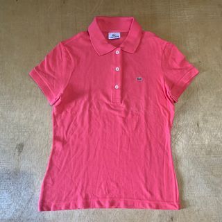 LACOSTE PINK POLO SHIRT