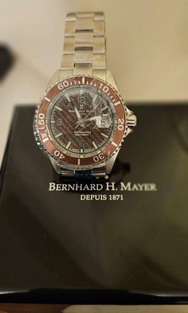 Limited Edition Nauticus Brown Bernhard H Mayer Watch Men s Fashion Watches Accessories Watches on Carousell