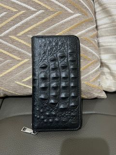 Luxury Crocodile Skin Long Wallet