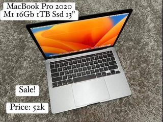 MacBook Pro 2020 M1 16GB 1TB SSD 13" Retina Display OS Sonoma