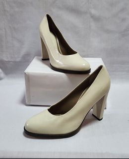 MARNI Ivory Leather Heels Size 37