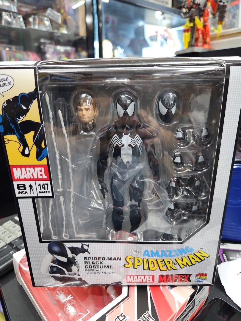 Spiderman Figure MAFEX No.147 Spider-Man Black Costume (Comic
