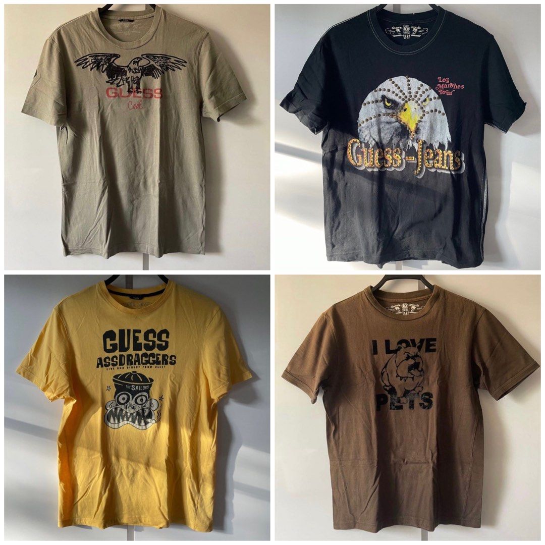 Guess eagle shirt cheap