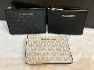 Michael Kors JetSet Travel Small Top Zip Coin Pouch Card Holder wallet