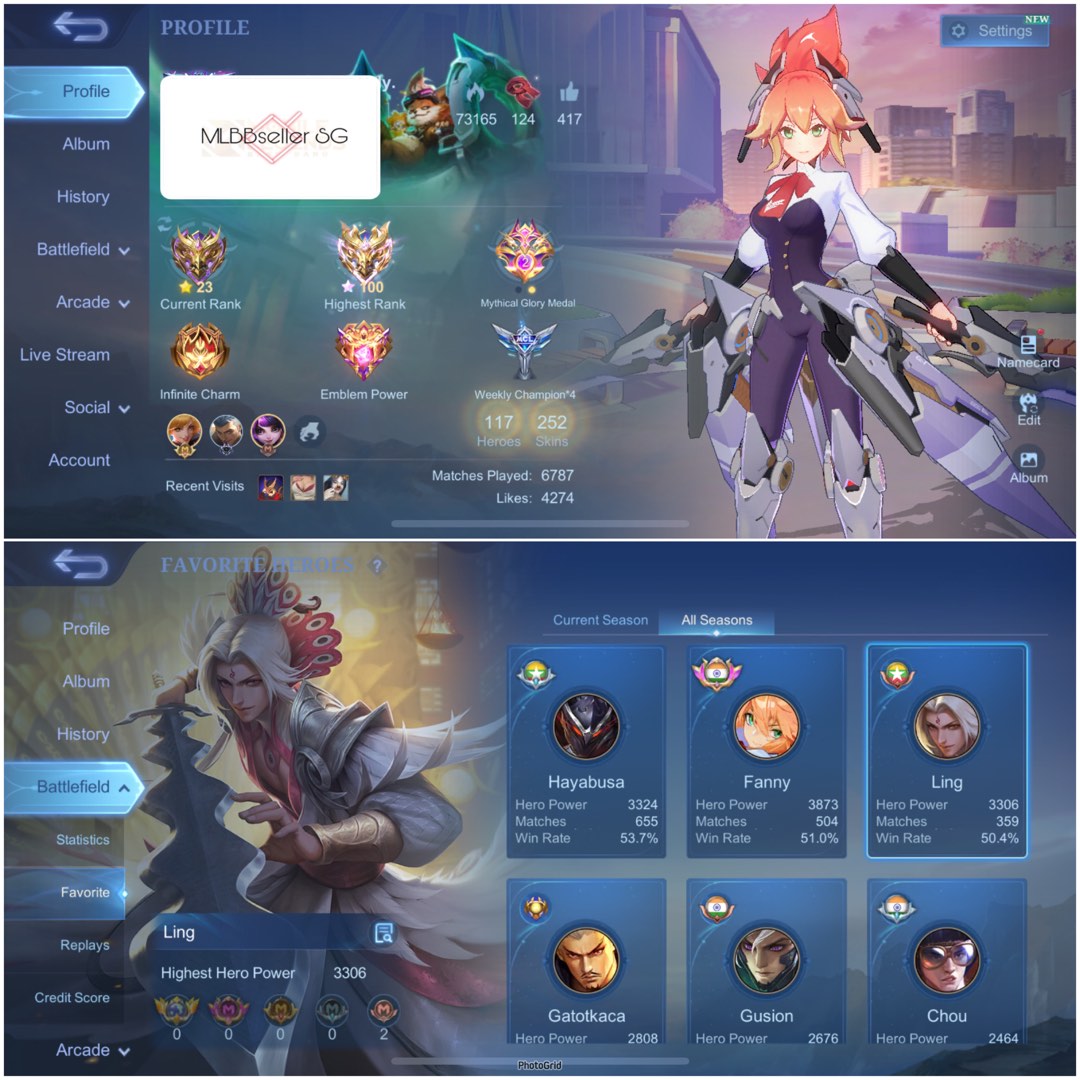 Mlbb acc, Core role, Fanny Aspirant🔥, Hobbies & Toys, Toys & Games on ...