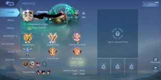 Mobile Legends Account with 214 skins