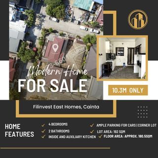 Modern Corner House for Sale | Filinvest East Homes, Cainta