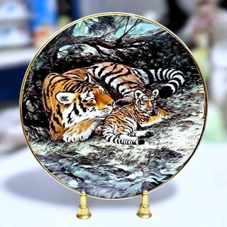 mom and child big cats deco plate(click next to see more)