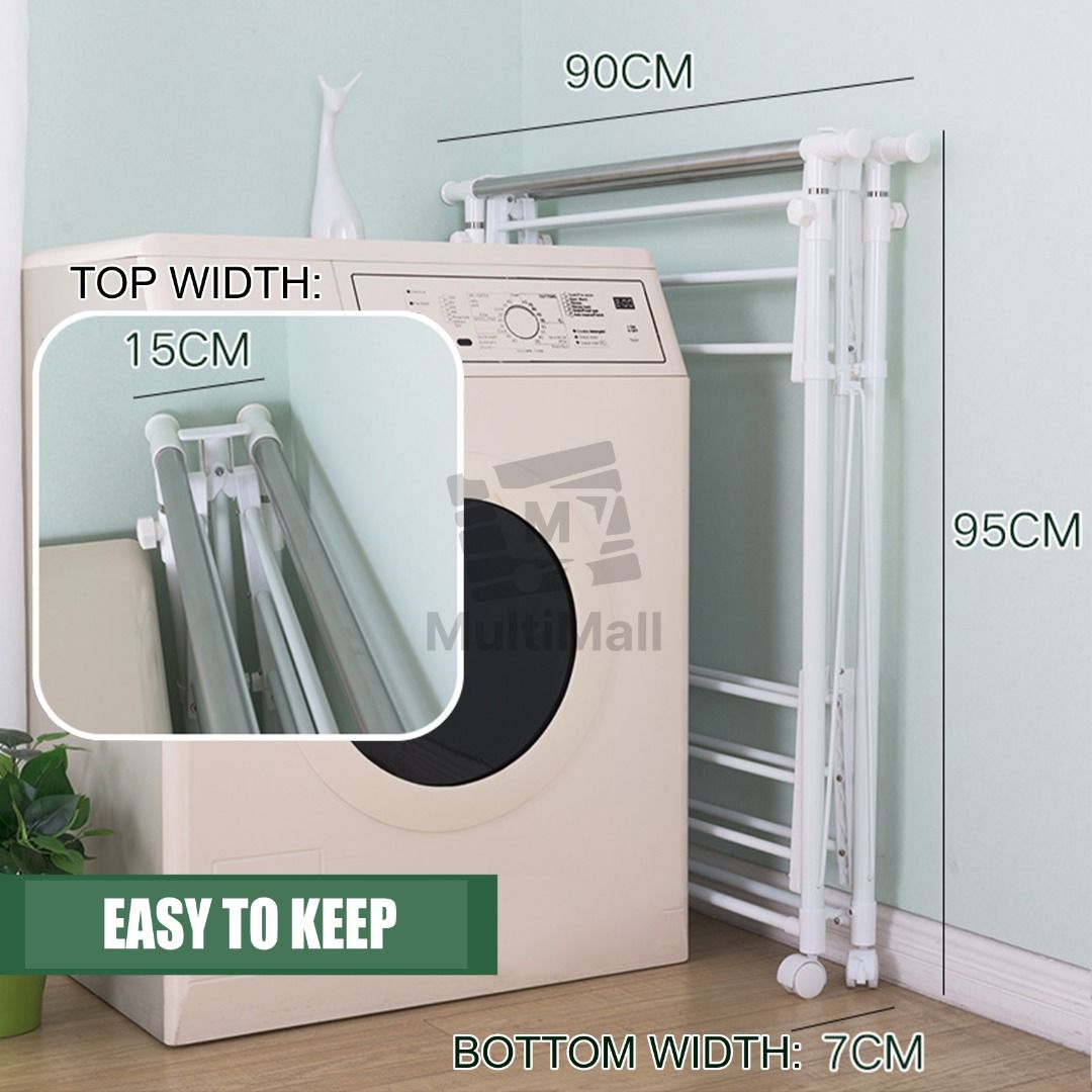 Multifunctional Drying Rack 1.5M 2 Poles [NO INSTALLATION] for Hanging ...