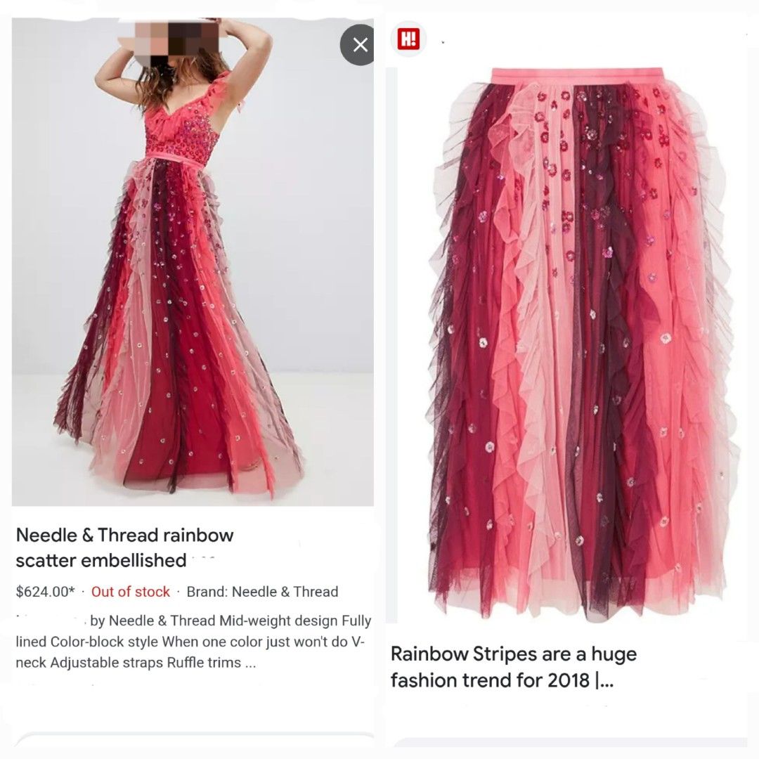 Needle and thread maxi skirt shop