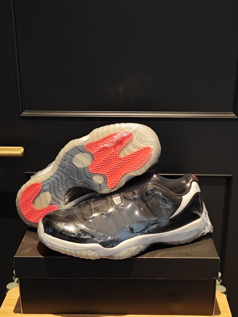 Nike Air Jordan 11 Retro Low Infrared Black Orange US10.5 Carousell