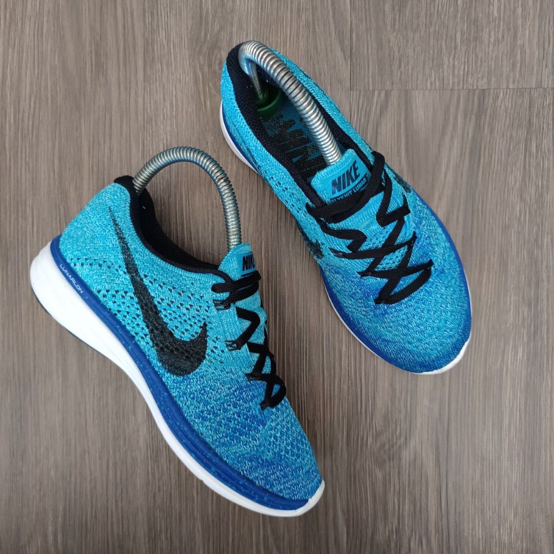 Nike Flyknit Lunar 3 Blue 3UK 22.5CM Women s Fashion Footwear Sneakers on Carousell
