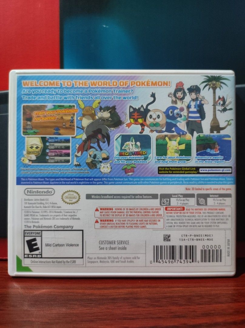 Nintendo 3DS Game - Pokemon Moon (Category: Nintendo) located in Taguig. Submitted by lilrootshop (Listing ID 1303232053, Image 2). Description: ***Crossposted*** AUTHENTIC It's been years since I last played this game. I no longer have a 3DS unit so I suggest we just do a meetup to test the game in your unit..