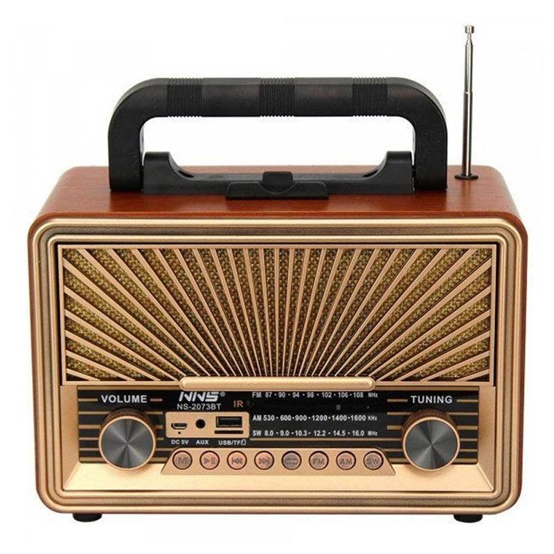 NNS NS-2073BT Retro Am/Fm Analog Cassette Radio WITH 3 MONTHS