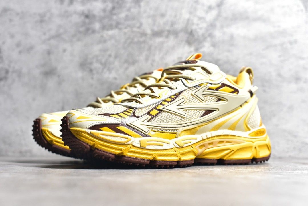 Off white shoes yellow Men s Fashion Footwear Sneakers on Carousell