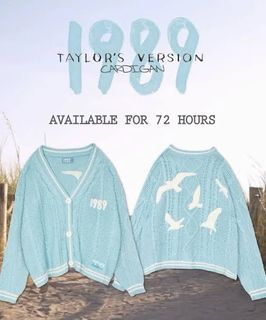 OFFICIAL Taylor Swift 1989 Cardigan (M/L)