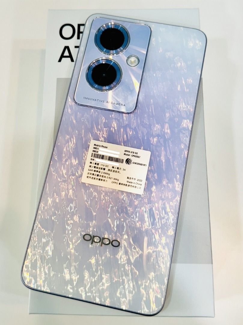 艾爾巴二手】OPPO A79 5G 8+256G CPH2557 6.72 吋耀光紫#二手機#保固中#屏東31753, 手機及配件, 手機,  Android 安卓手機, OPPO在旋轉拍賣