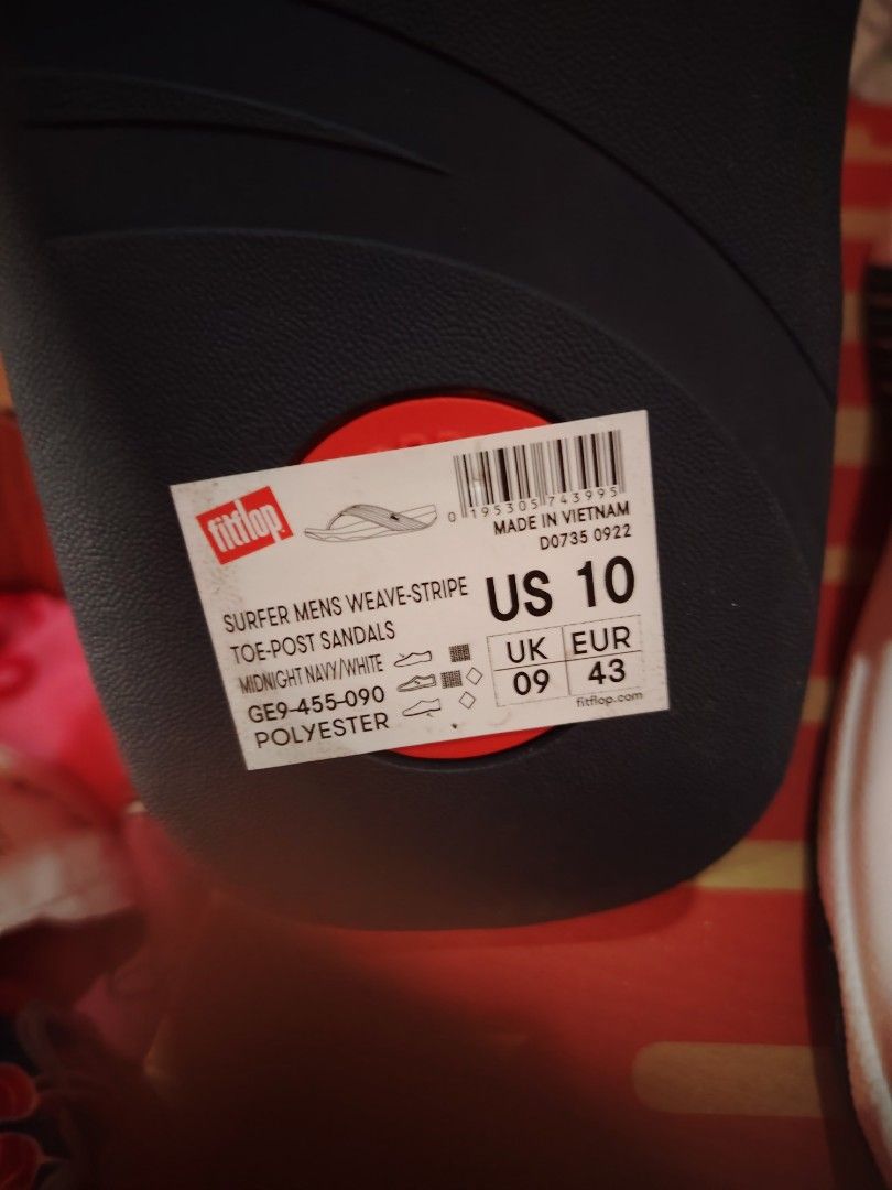 Original Fitflop size us 10 men, Men's Fashion, Footwear, Slippers \u0026 Slides  on Carousell