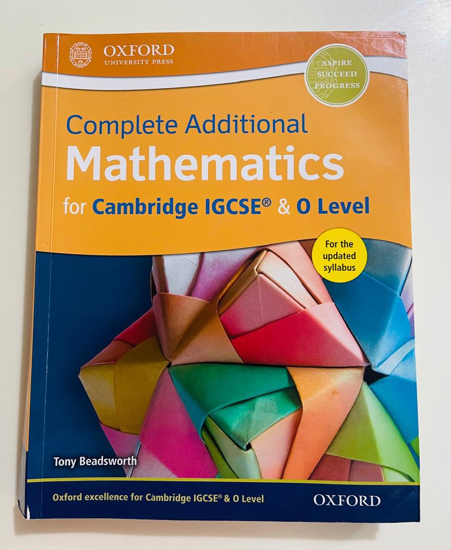 Oxford univeristy press additional mathematics cambridge igcse o
