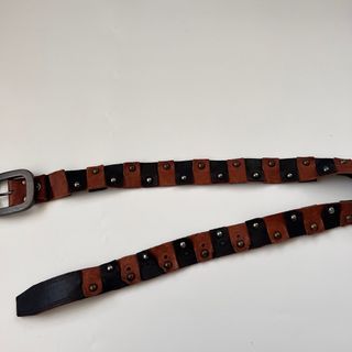 Patched Leather y2k Belt