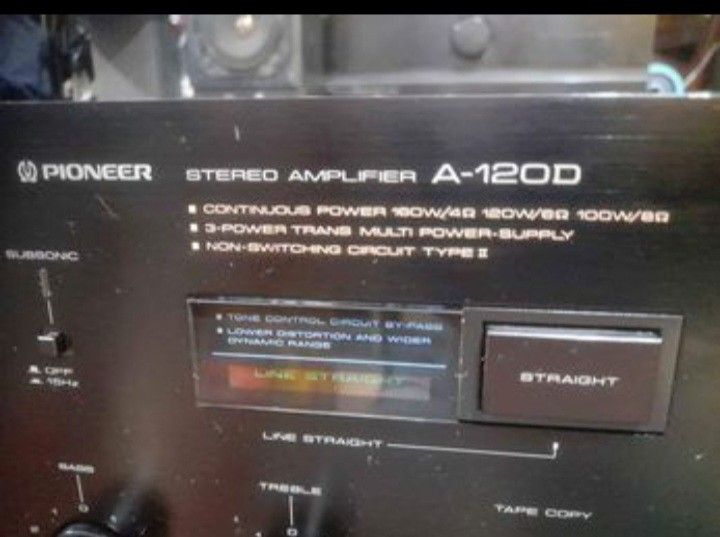 Pioneer amplifier 100v A-120D (Category: Soundbars, Speakers & Amplifiers) located in Manila. Submitted by gerard.gerard6 (Listing ID 1303107594, Image 3). Description: Pioneer amplifier 100v need transformer model A-120D 300 watts.