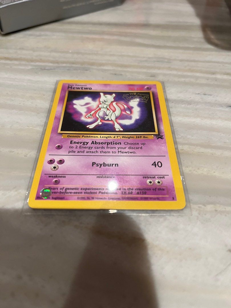 2021 mcdonalds pokemon cards Promo card Mewtwo 10th movie PSA9