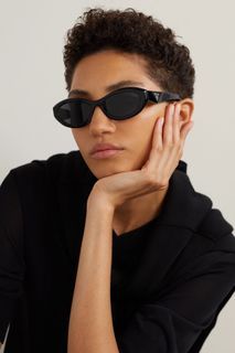 [PRE-ORDER] Prada 56mm Oval Sunglasses in Black