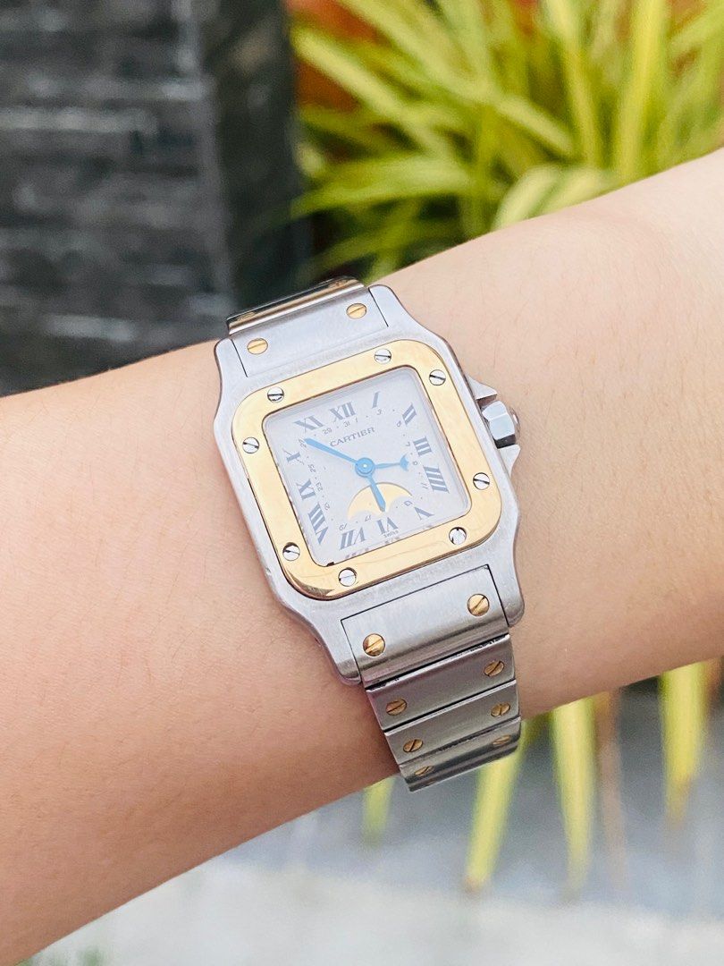 Cartier Santos Galbee Moon Phase Luxury Watches on Carousell