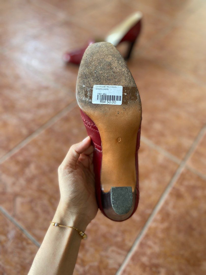 Red Wine High Heels, Women's Fashion, Footwear, Heels on Carousell