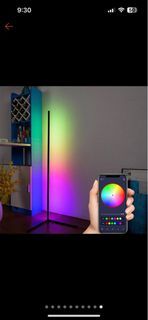 RGB led light multicolor corner floor lamp