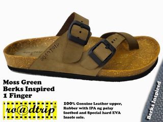 Roadtrip One finger - Marikina made Heavy duty Leather sandals, handcrafted. Available size 5-11 please see size chart