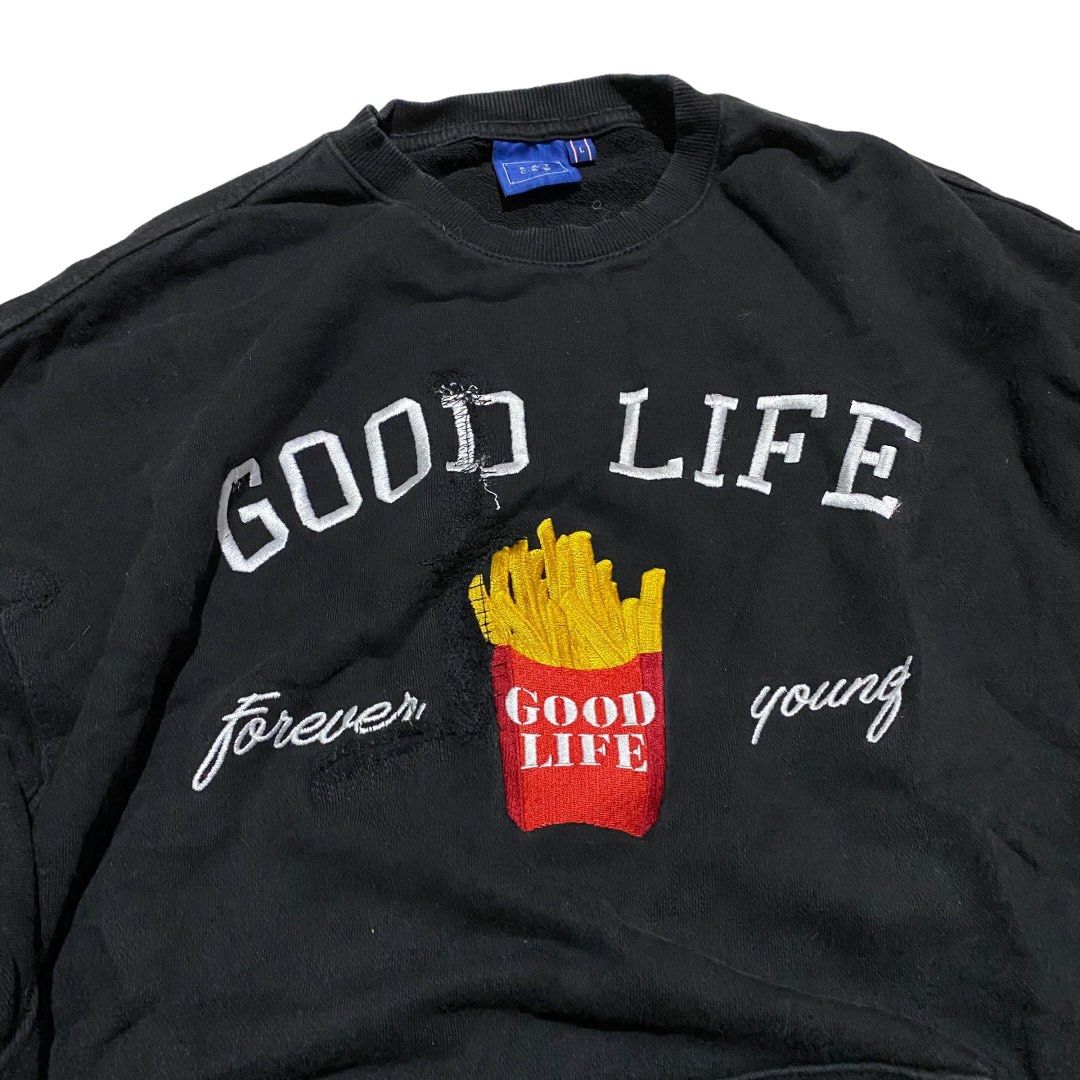 Romantic crown Good life destroy concept crewneck