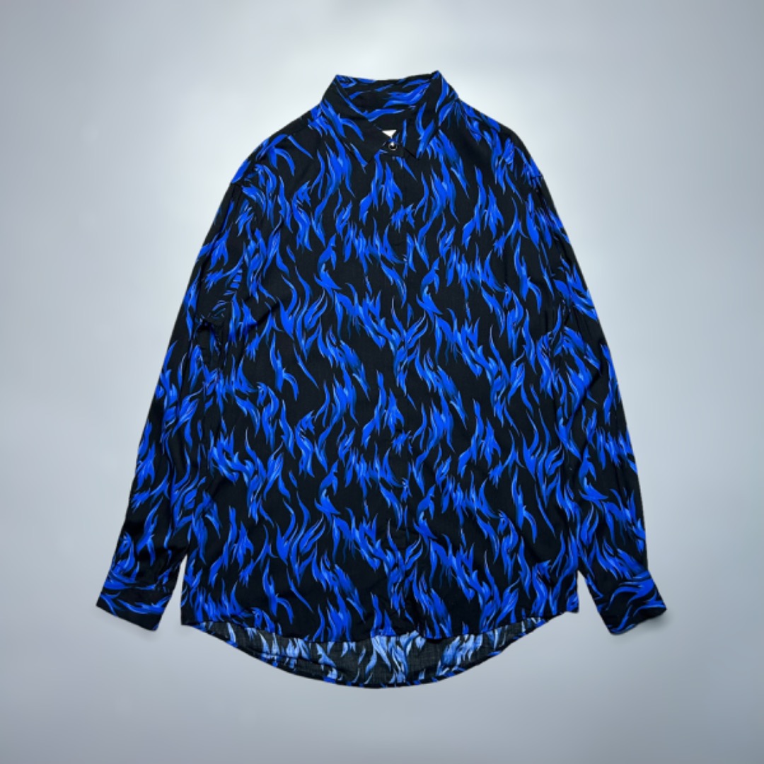 Saint laurent flame shirt on sale
