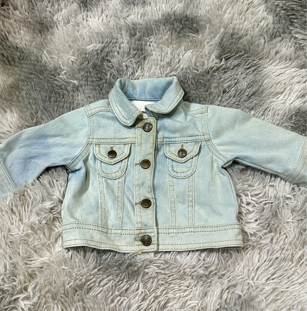 Old navy baby denim jacket discount