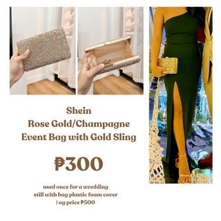 Shein Rosegold Party Bag