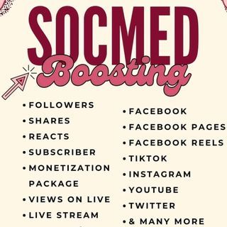 Social Media Boosting Engagement (Facebook, Instagram, Tiktok)