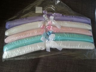 Soft silk hangers 5pc