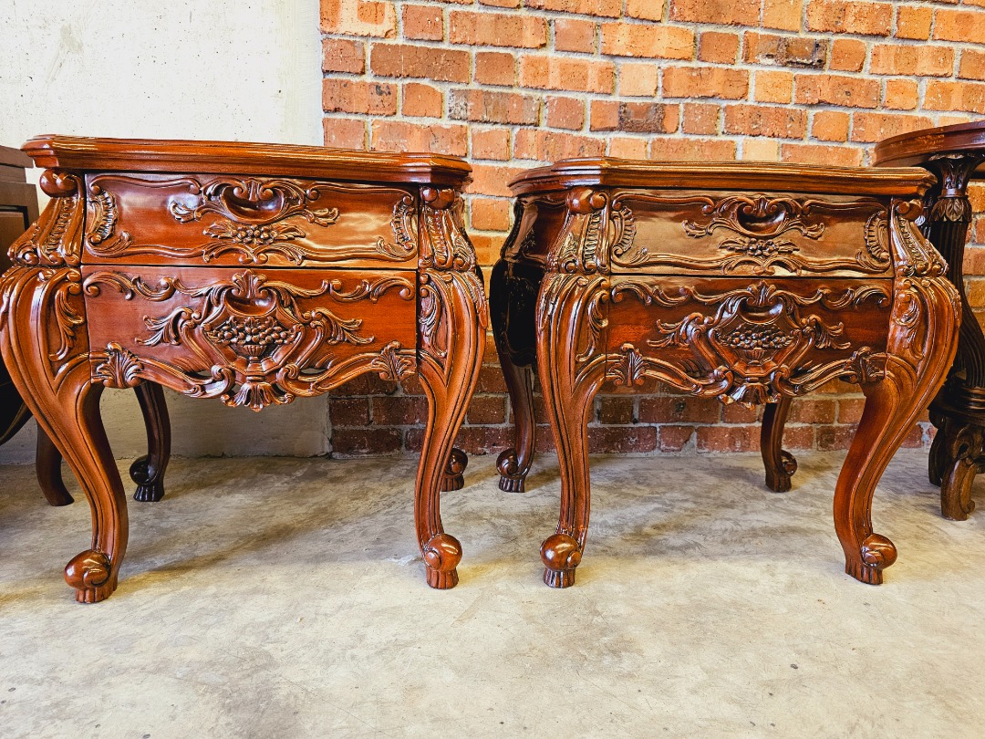 Teak Wood side table design 8 | Meja Sisi Kayu Jati 8(NEW), Furniture ...
